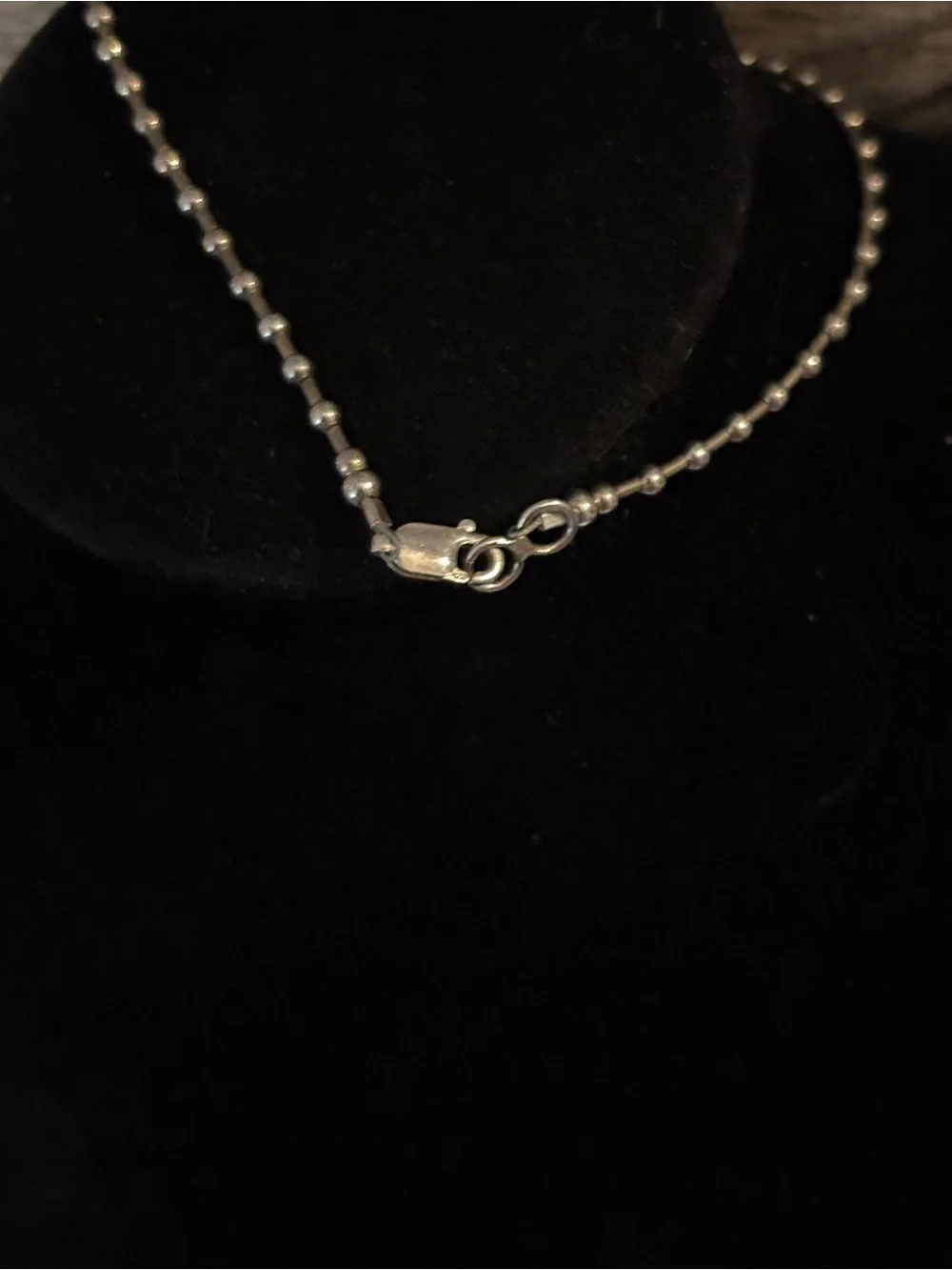 925 Sterling Silver Beaded Flip Flop Charm Anklet - 10 inches